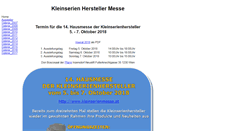 Desktop Screenshot of kleinserienmesse.at