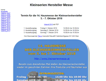 Tablet Screenshot of kleinserienmesse.at